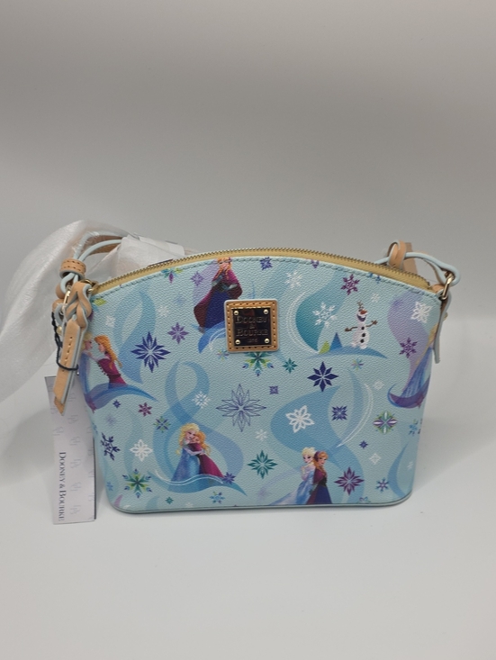 Dooney & Bourke Handbags - Dooney & Bourke Light Blue Frozen Print Crossbody Bag